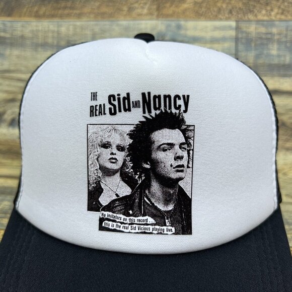 Sid Vicious Unisex Trucker Hat Black Snapback The Sex Pistols Baseball Cap - Picture 3 of 8
